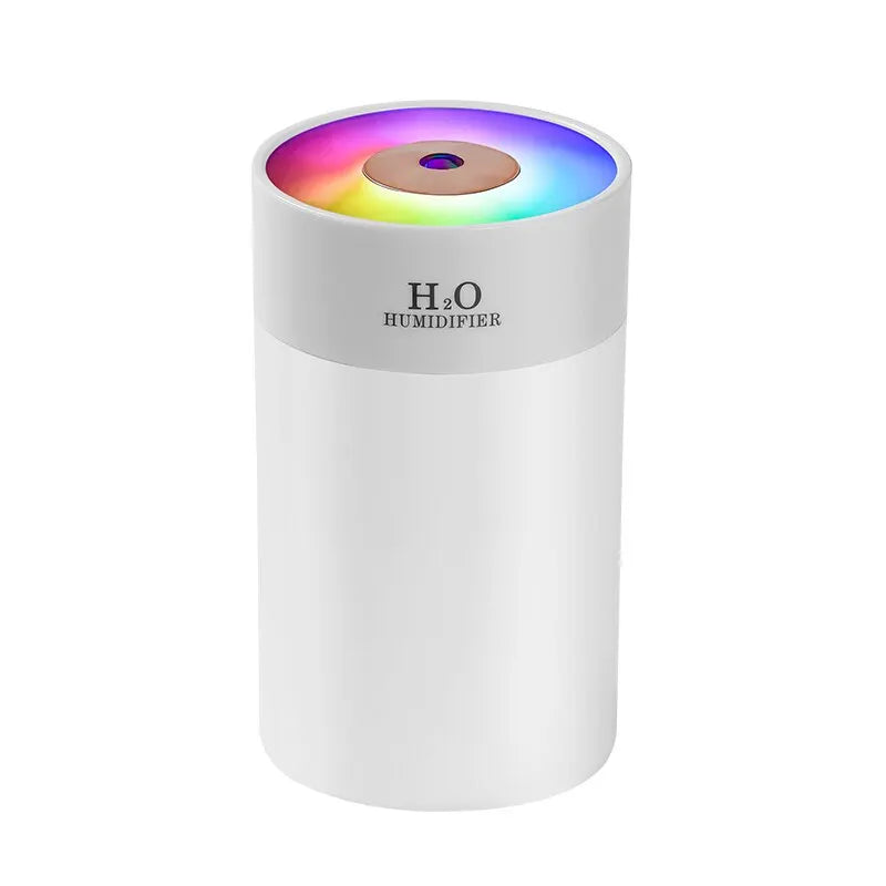 "Compact Luminous Humidifier - USB Portable Night Light & Air Moisturizer for Home & Car (260ml)"